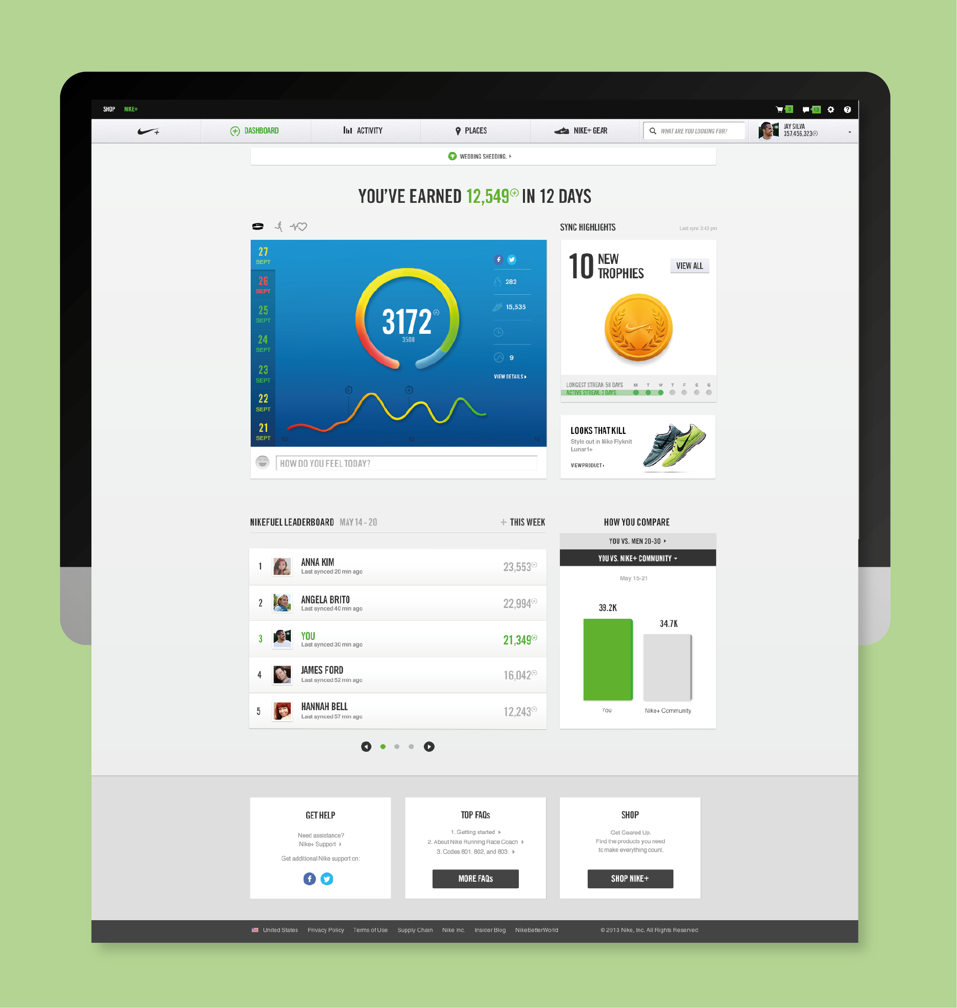 Nike+ Web Platform — additional archive image 2.